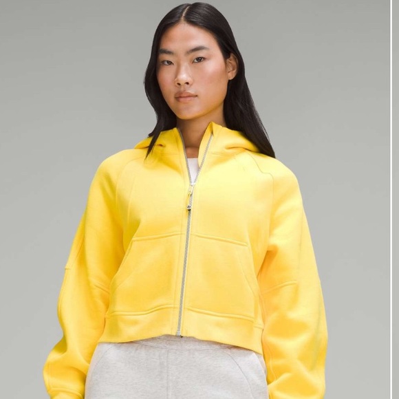 lululemon athletica Tops - Scuba Oversized Full zip Utility Yellow